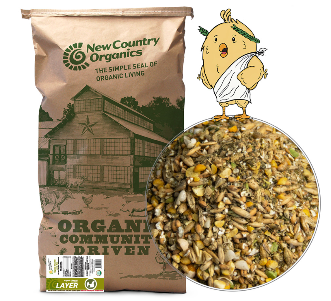 Organic Olive Oil Layer Feed, 40lbs