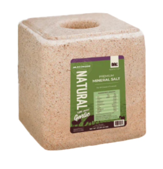 Redmond Natural Salt with Garlic, 44lb Block